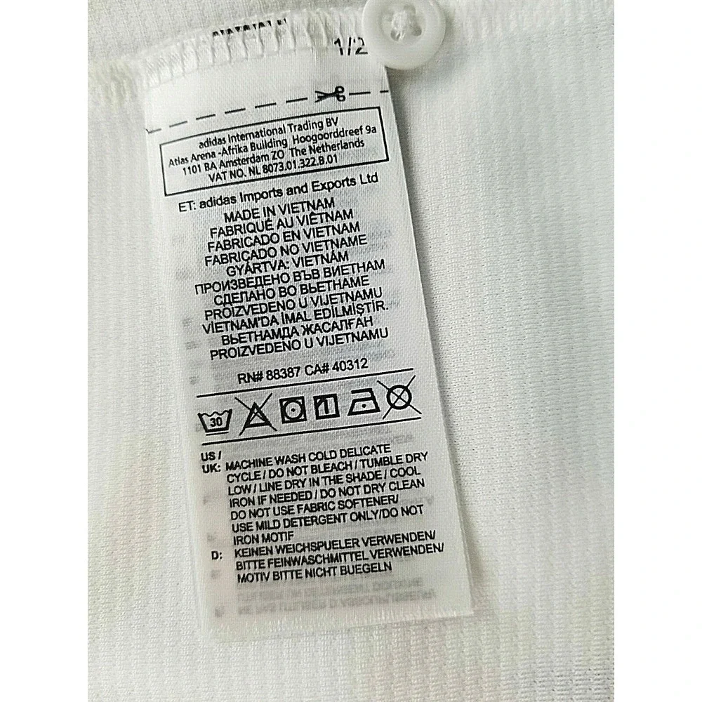 Adidas men polo shirt Climalite CG2542 white 2XL MSRP $70